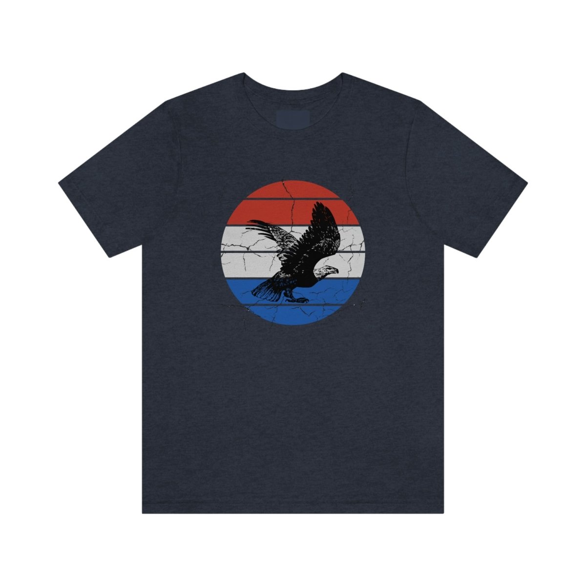 Let Freedom Ring - Eagle T-shirt (Unisex) [Heather Navy] NAB It Designs