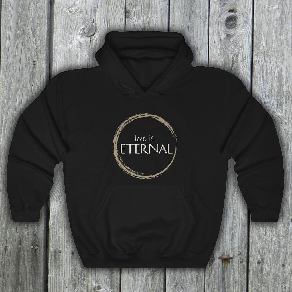 Love Is Eternal - Eternals-Themed Hooded Sweatshirt (Unisex) [Black] NAB It Designs