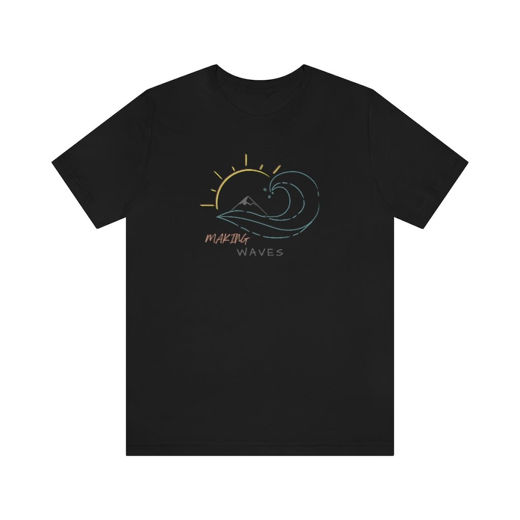 Making Waves - Unisex T-Shirt [Black] NAB It Designs