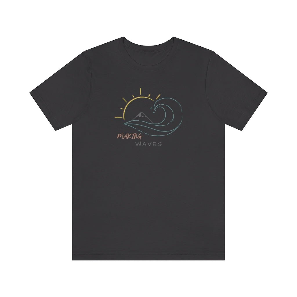 Making Waves - Unisex T-Shirt [Dark Grey] NAB It Designs