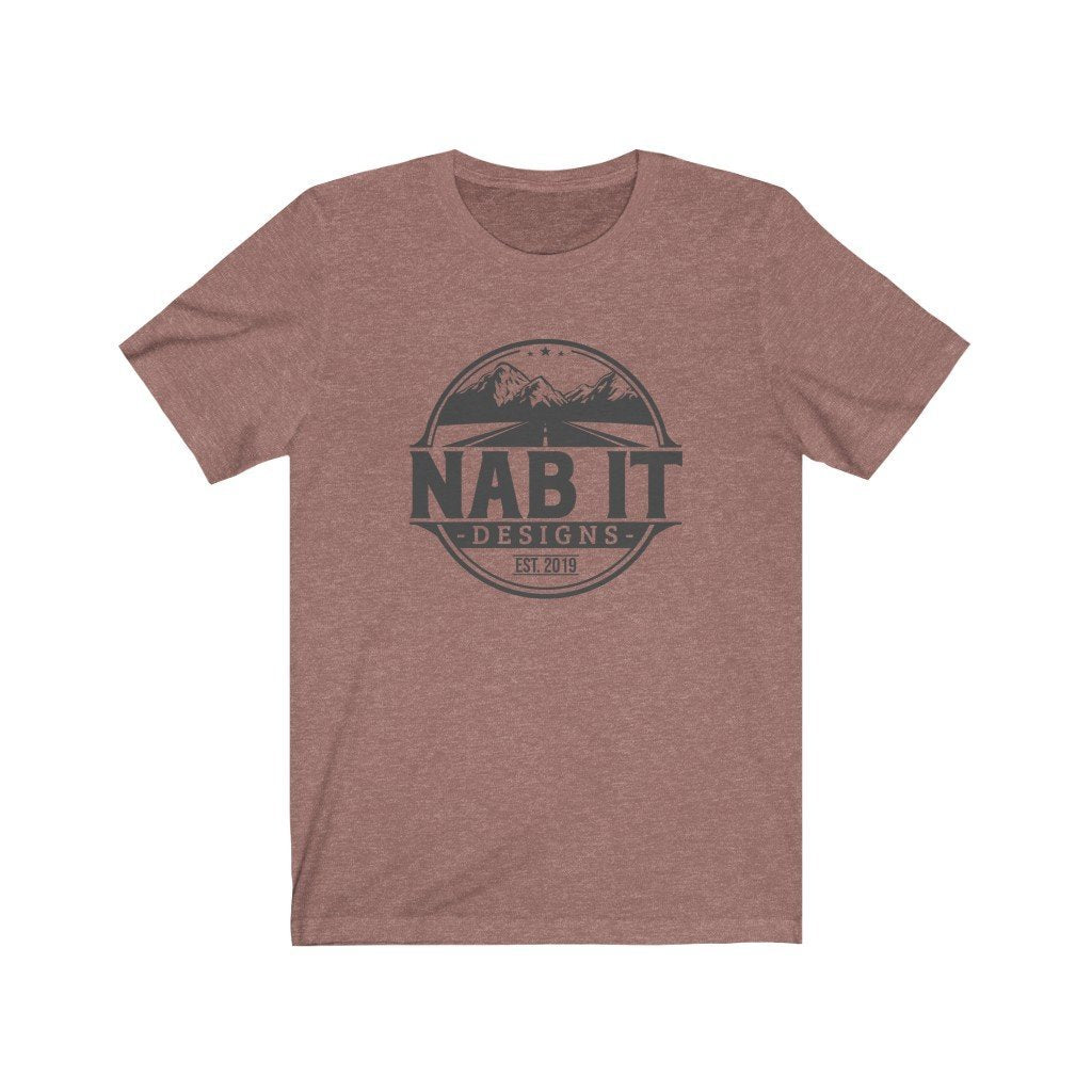 NAB It Tee (Dark Gray Logo) [Heather Mauve] NAB It Designs