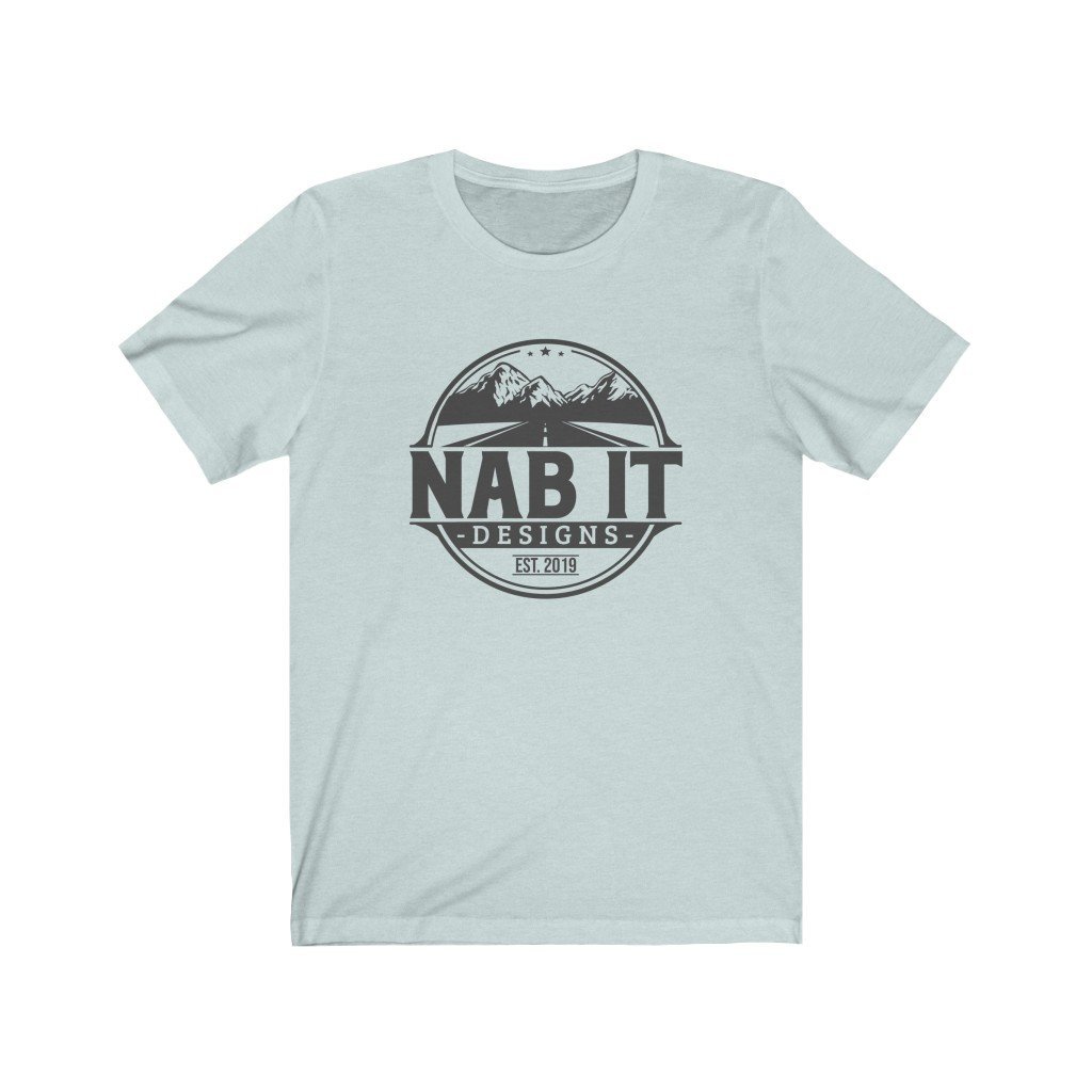 NAB It Tee (Dark Gray Logo) [Heather Ice Blue] NAB It Designs