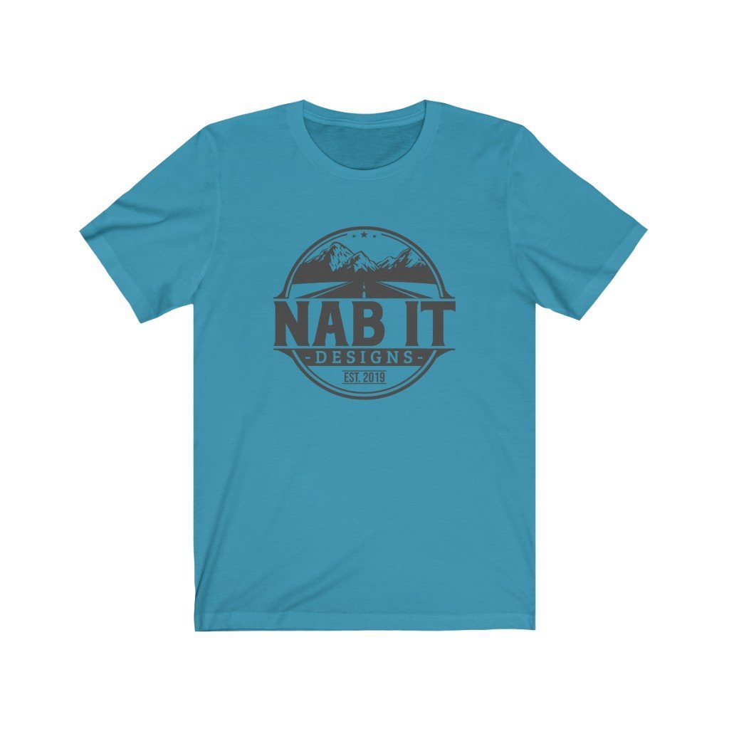 NAB It Tee (Dark Gray Logo) [Aqua] NAB It Designs
