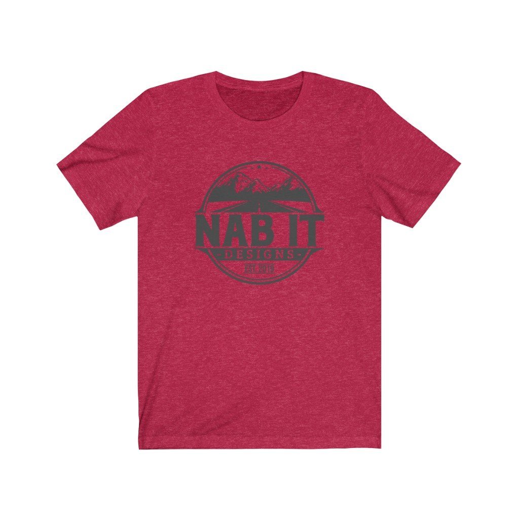 NAB It Tee (Dark Gray Logo) [Heather Red] NAB It Designs