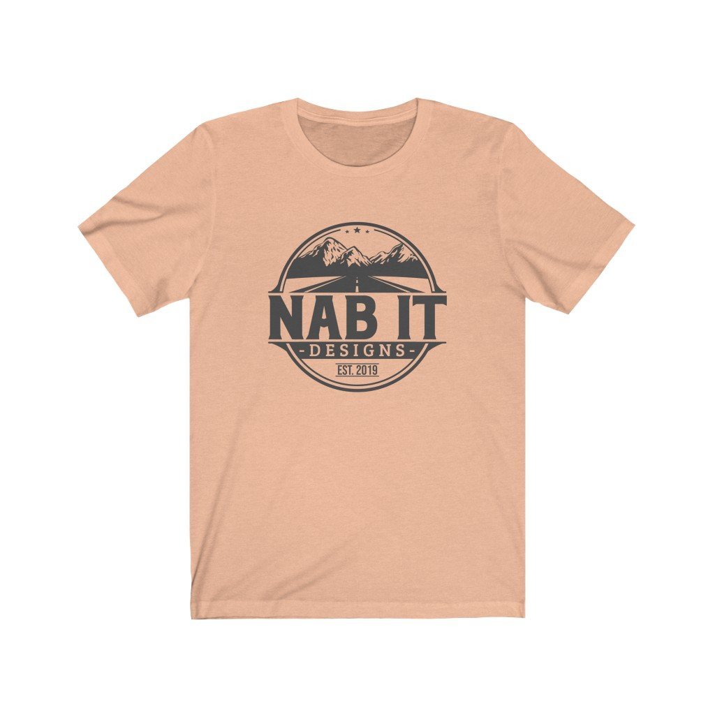 NAB It Tee (Dark Gray Logo) [Heather Peach] NAB It Designs