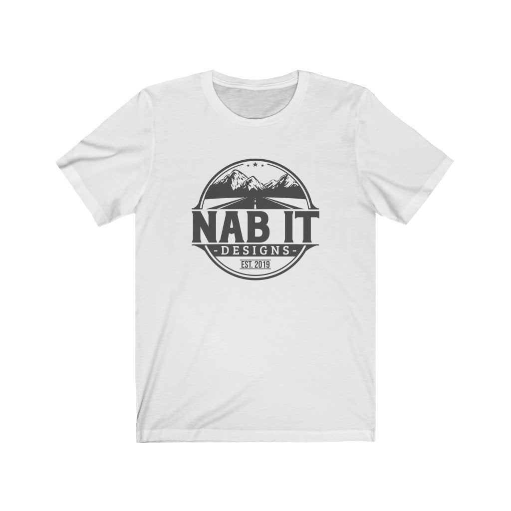 NAB It Tee (Dark Gray Logo) [White] NAB It Designs