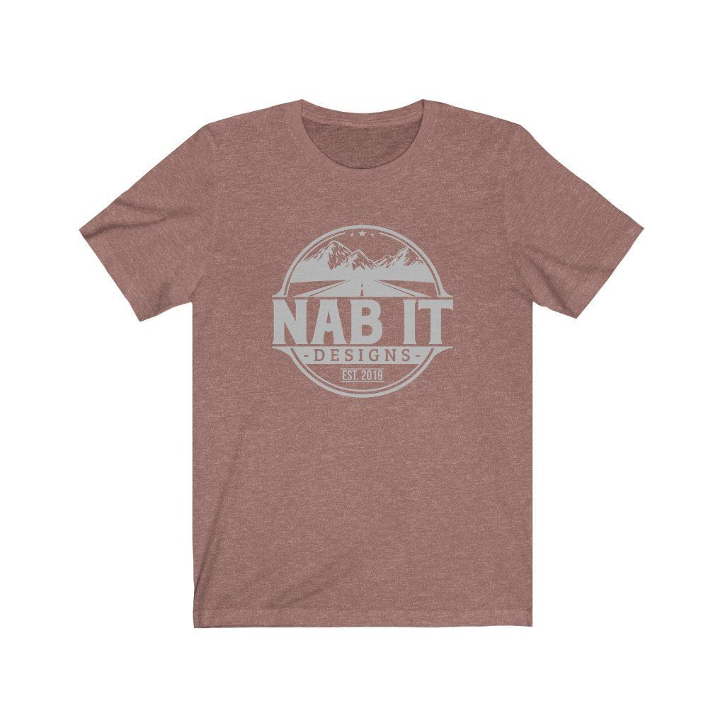 NAB It Tee (Light Gray Logo) [Heather Mauve] NAB It Designs