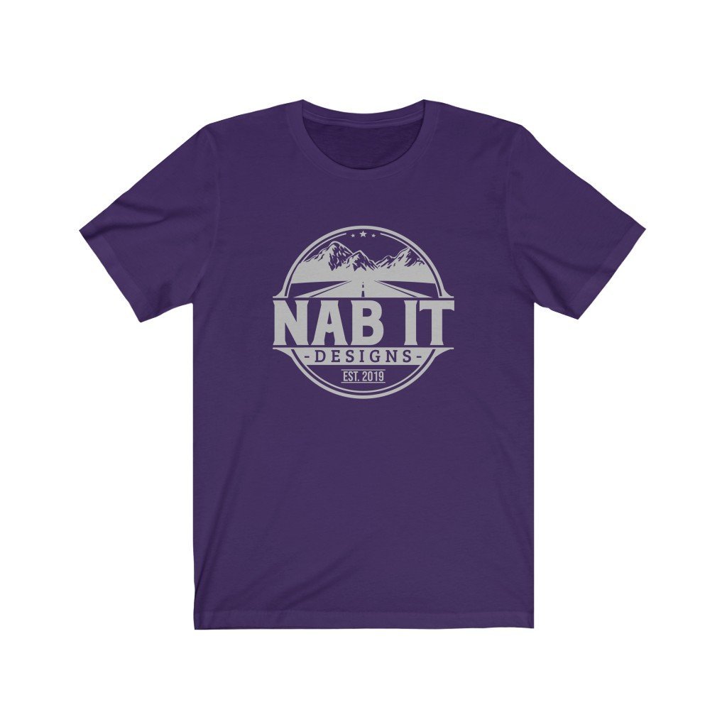 NAB It Tee (Light Gray Logo) [Team Purple] NAB It Designs