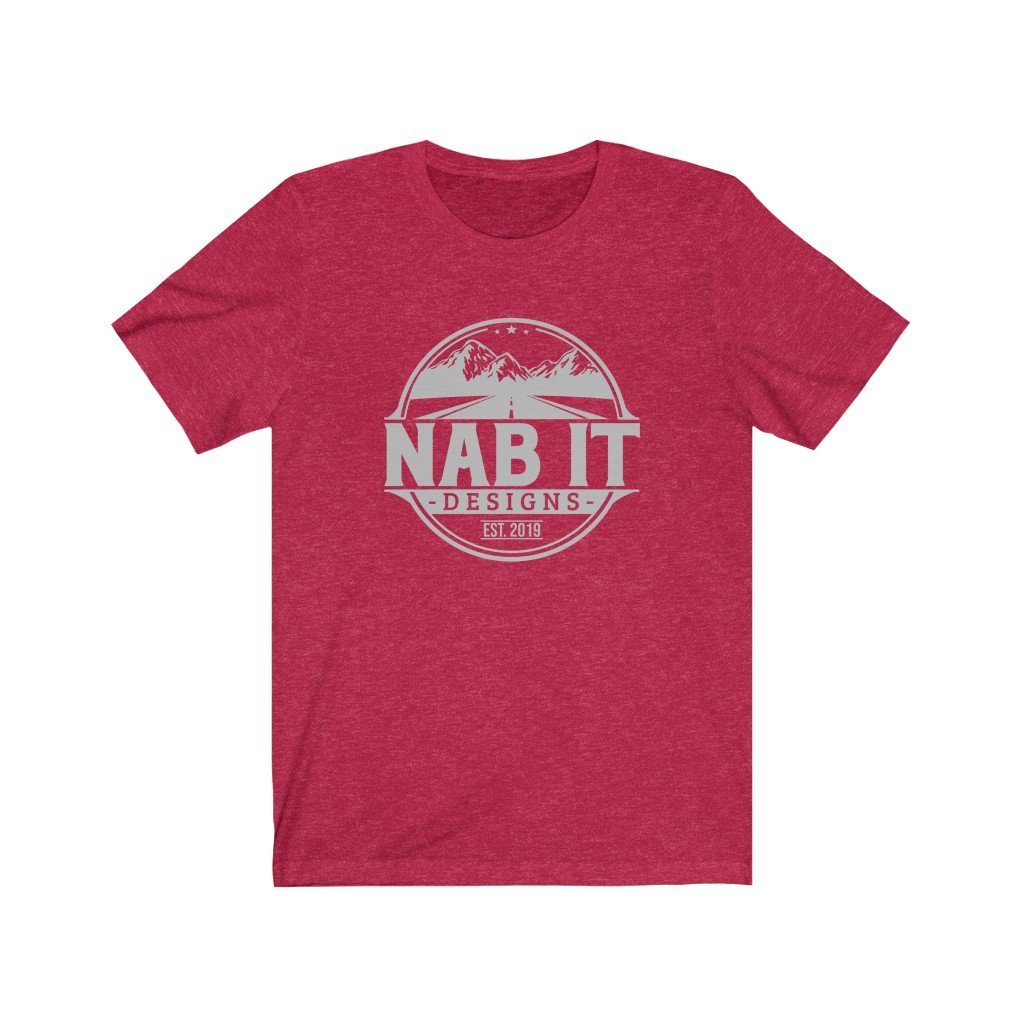 NAB It Tee (Light Gray Logo) [Heather Red] NAB It Designs