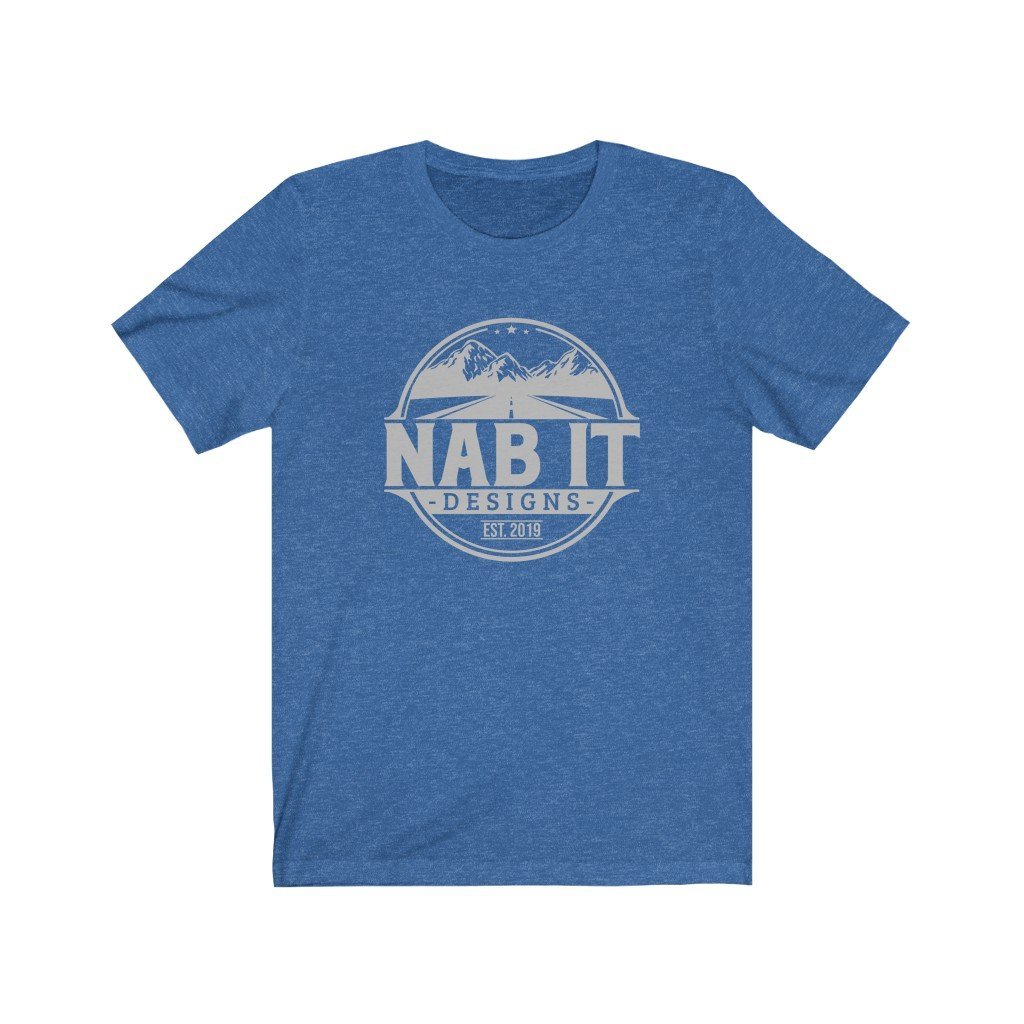 NAB It Tee (Light Gray Logo) [Heather True Royal] NAB It Designs