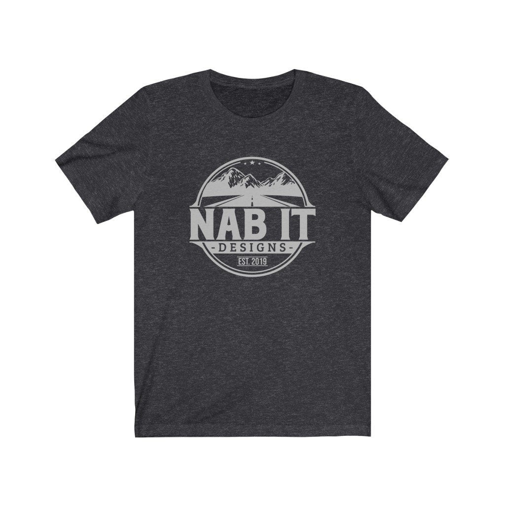 NAB It Tee (Light Gray Logo) [Dark Grey Heather] NAB It Designs