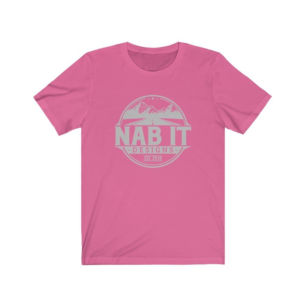 NAB It Tee (Light Gray Logo) [Charity Pink] NAB It Designs