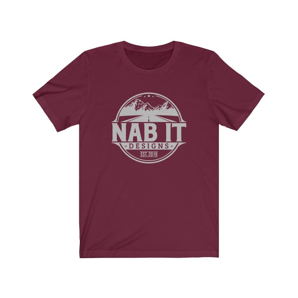 NAB It Tee (Light Gray Logo) [Maroon] NAB It Designs