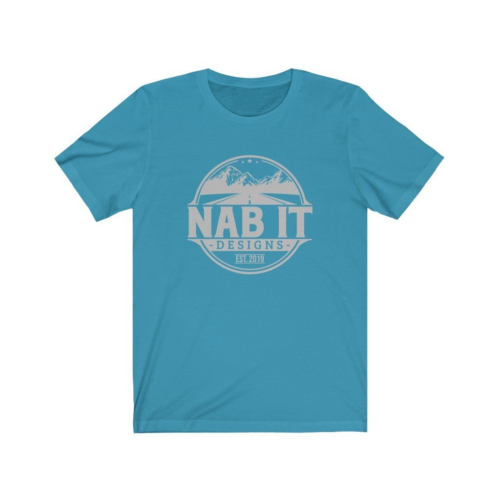 NAB It Tee (Light Gray Logo) [Aqua] NAB It Designs