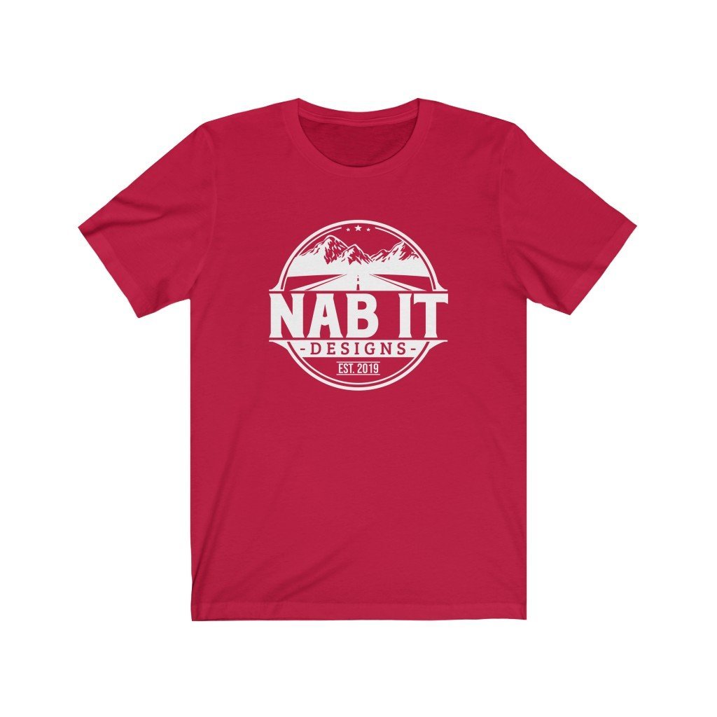 NAB It Tee (White Logo) [Red] NAB It Designs