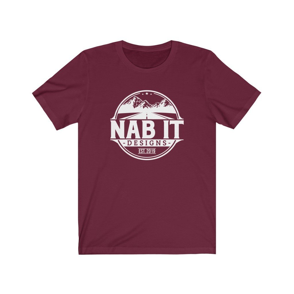 NAB It Tee (White Logo) [Maroon] NAB It Designs