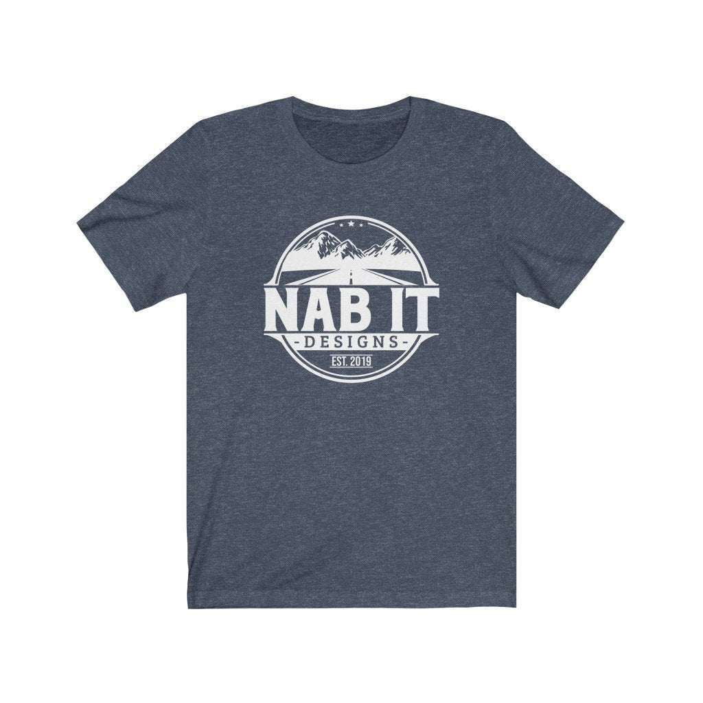 NAB It Tee (White Logo) [Heather Navy] NAB It Designs