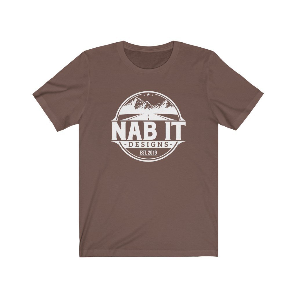 NAB It Tee (White Logo) [Brown] NAB It Designs