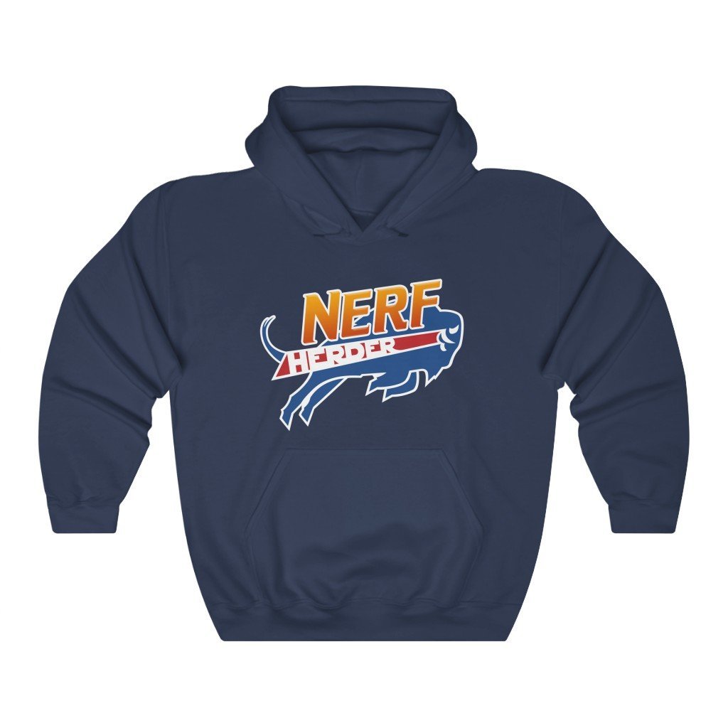 Nerf Herder - Funny Star Wars Hooded Sweatshirt (Unisex) [Navy] NAB It Designs