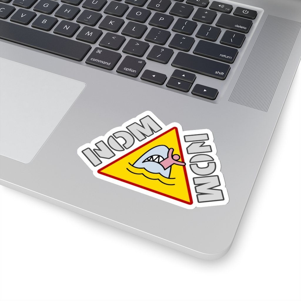Nom Nom - King Shark Sticker [4" × 4"] NAB It Designs