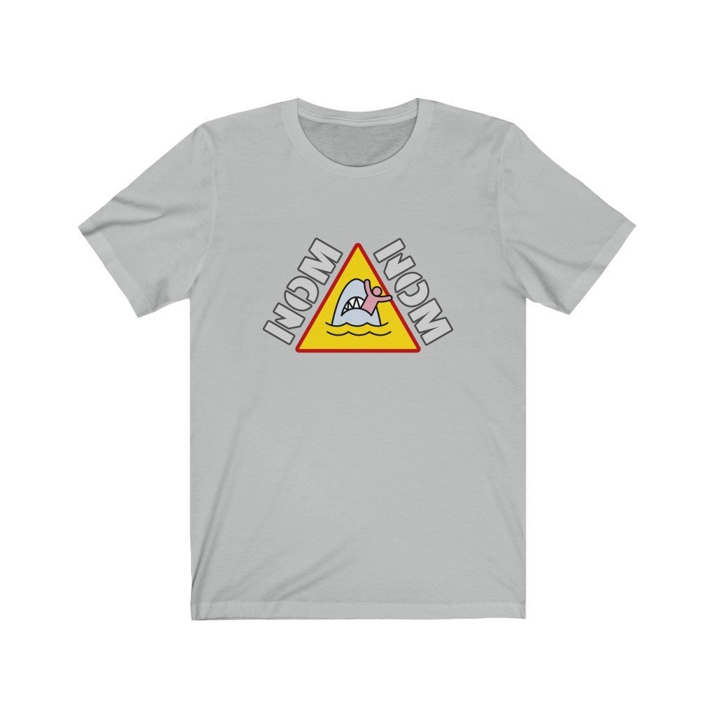 NOM NOM - King Shark T-Shirt (Unisex) [Ash] NAB It Designs