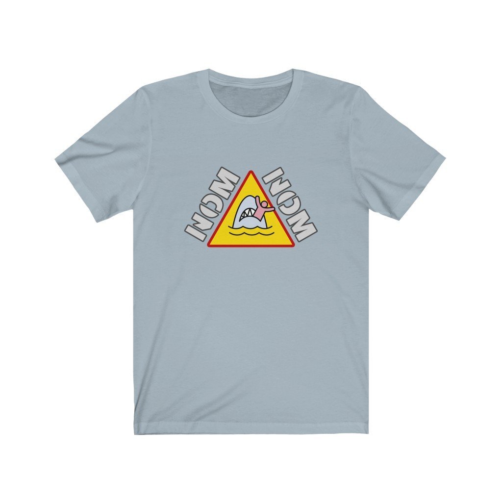 NOM NOM - King Shark T-Shirt (Unisex) [Light Blue] NAB It Designs