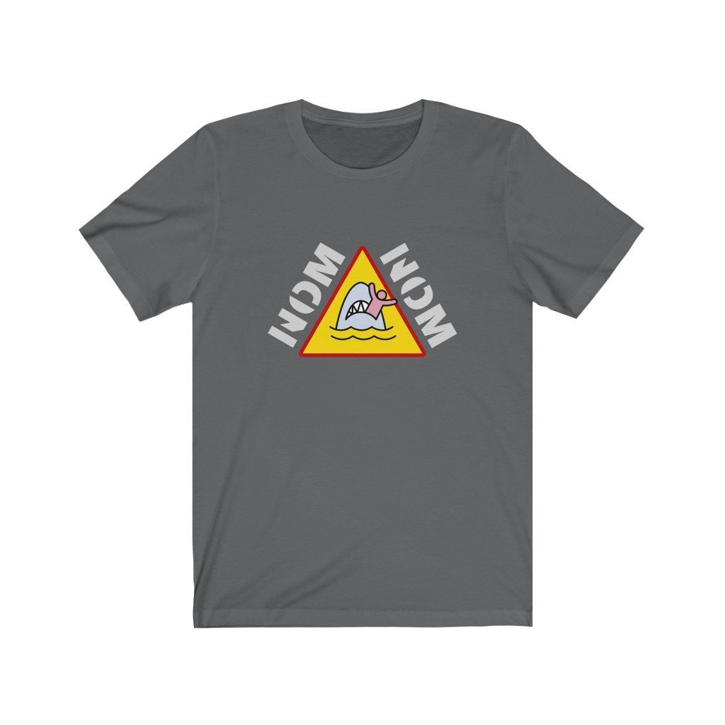 NOM NOM - King Shark T-Shirt (Unisex) [Asphalt] NAB It Designs
