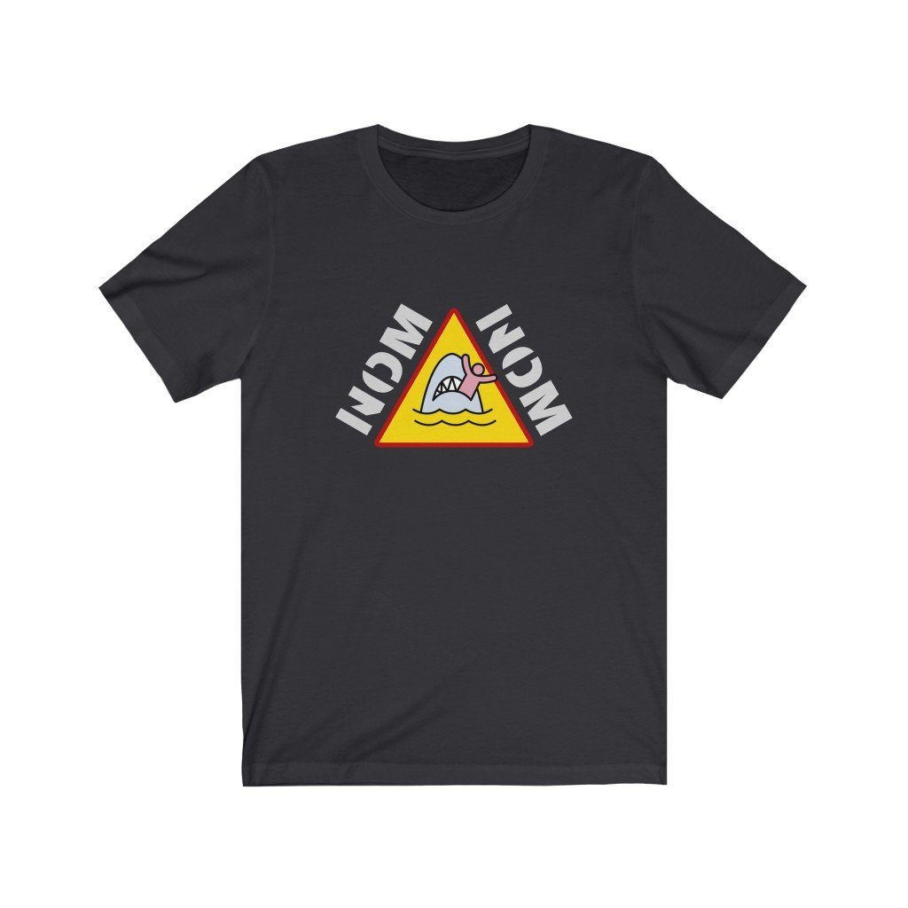 NOM NOM - King Shark T-Shirt (Unisex) [Dark Grey] NAB It Designs
