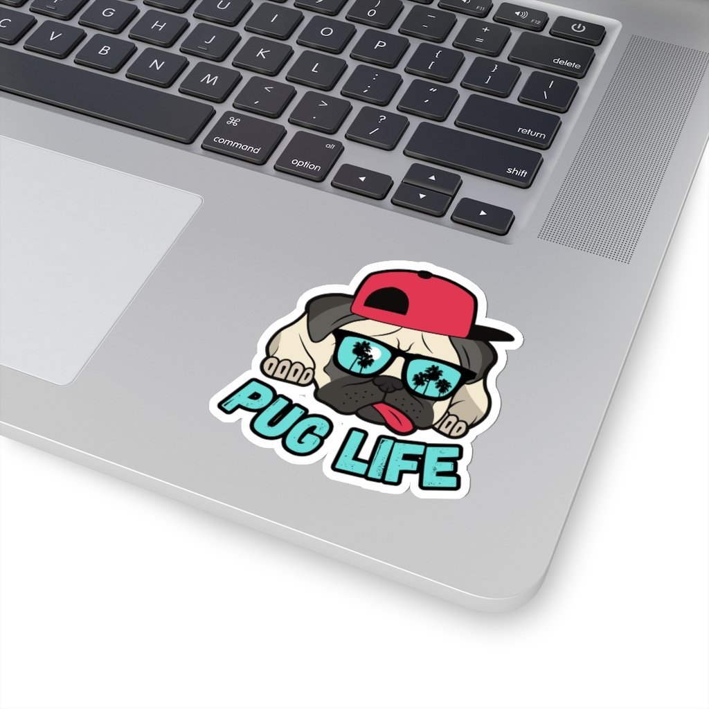 PUG LIFE - Funny Pug Sticker [3" × 3"] NAB It Designs