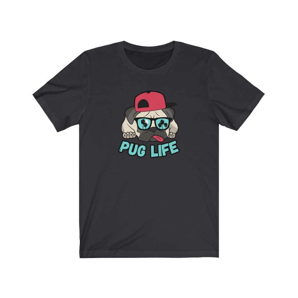 PUG LIFE - Funny Pug T-Shirt (Unisex) [Dark Grey] NAB It Designs