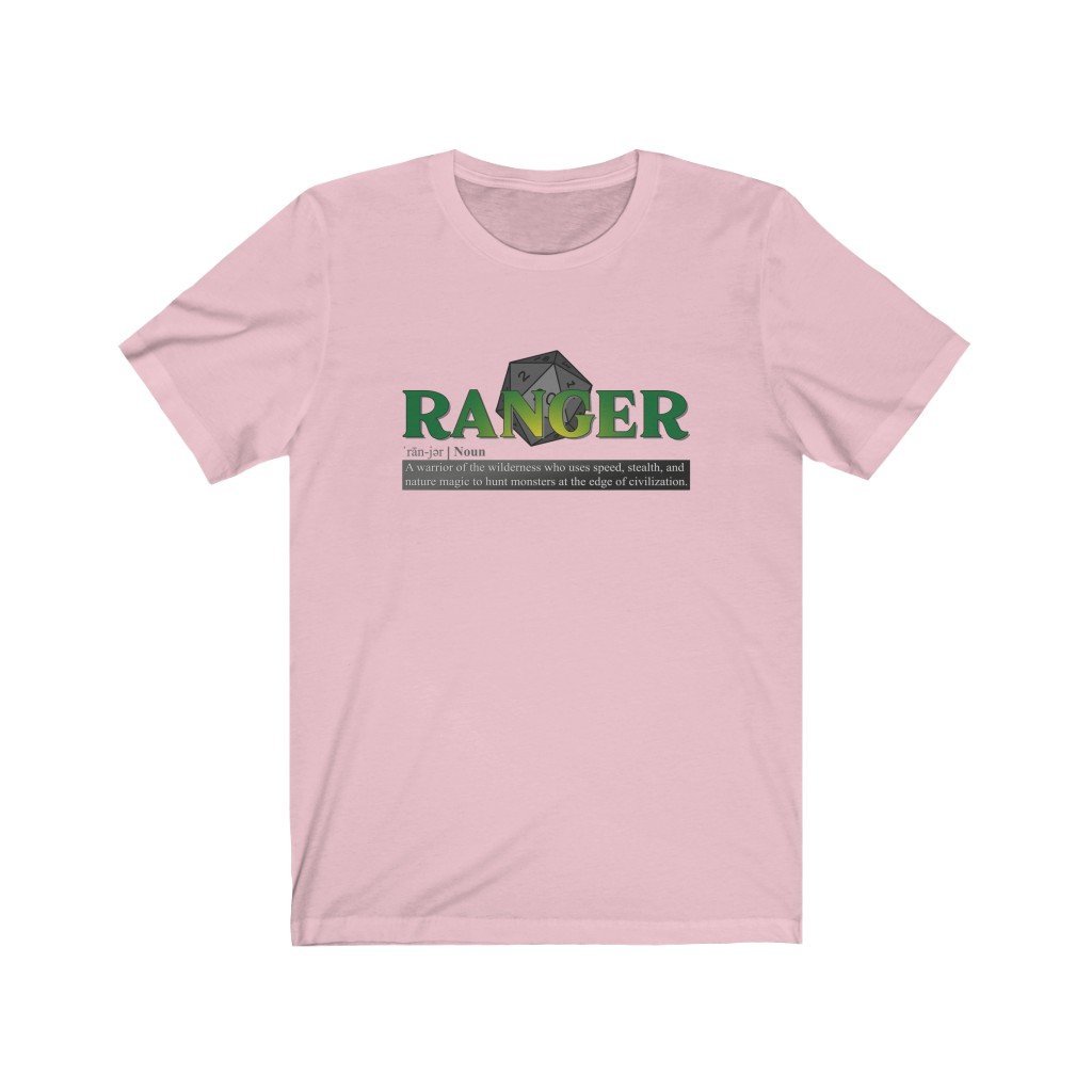 Ranger Class Definition - Funny Dungeons & Dragons T-Shirt (Unisex) [Pink] NAB It Designs