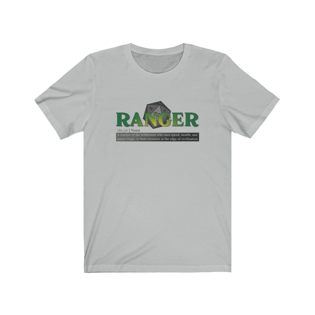 Ranger Class Definition - Funny Dungeons & Dragons T-Shirt (Unisex) [Ash] NAB It Designs