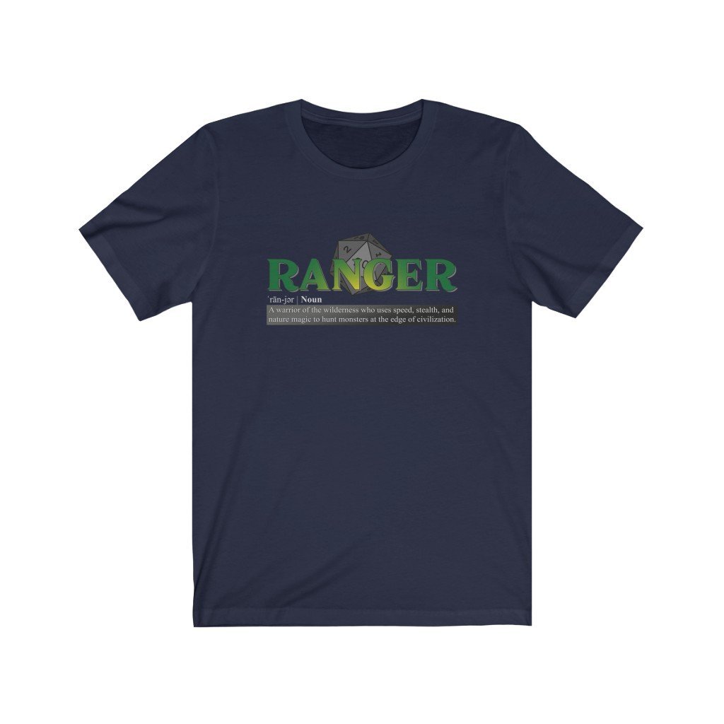 Ranger Class Definition - Funny Dungeons & Dragons T-Shirt (Unisex) [Navy] NAB It Designs