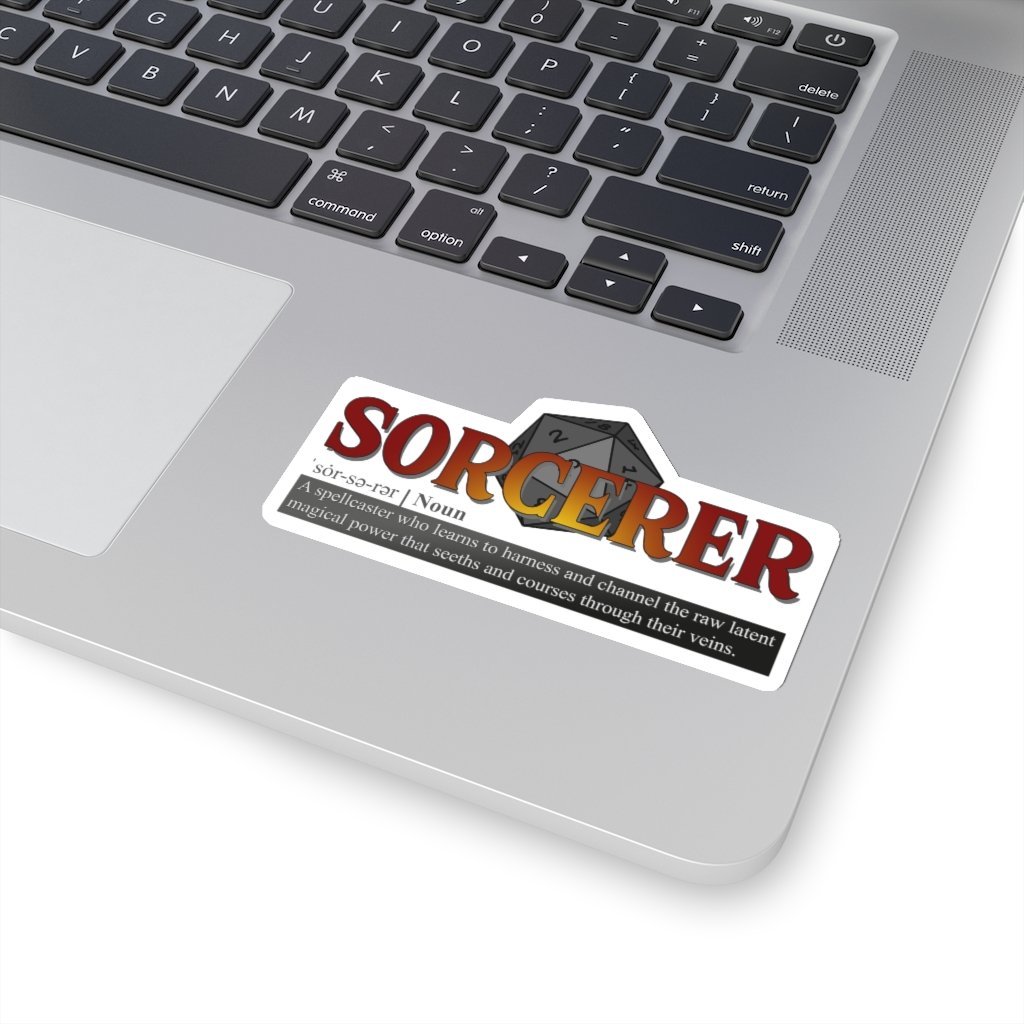 Sorcerer Class Definition - Funny Dungeons & Dragons Sticker [4" × 4"] NAB It Designs