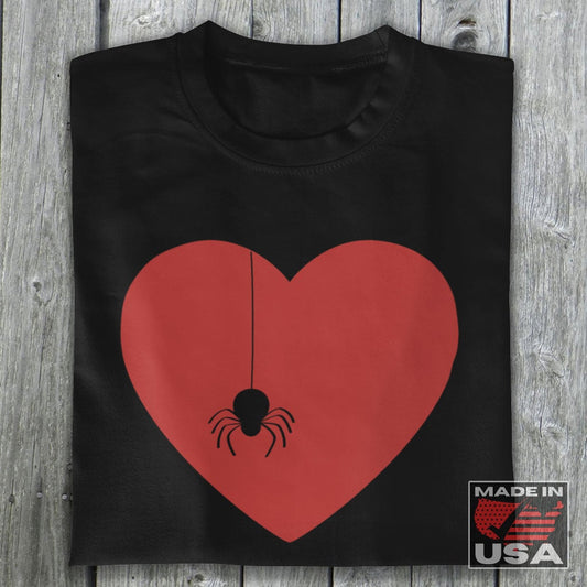 Spiderman Themed Valentine's Day T-shirt [Black] NAB It Designs