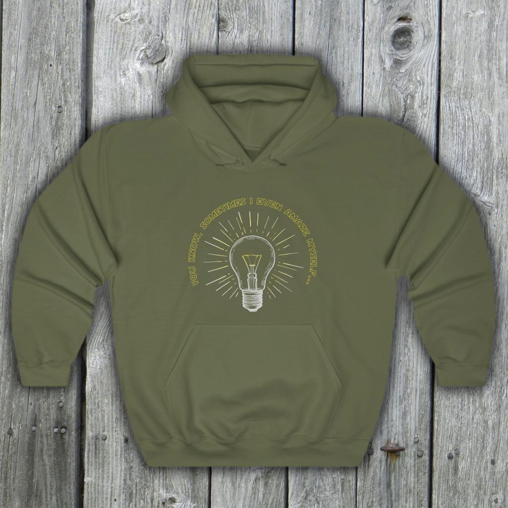STAR WARS - Funny Star Wars Hooded Sweatshirt (Unisex) [Military Green] NAB It Designs