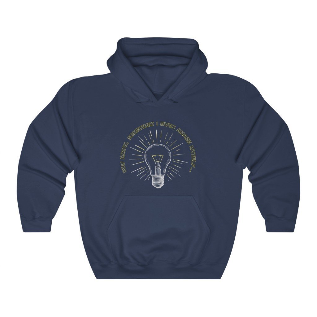 STAR WARS - Funny Star Wars Hooded Sweatshirt (Unisex) [Navy] NAB It Designs