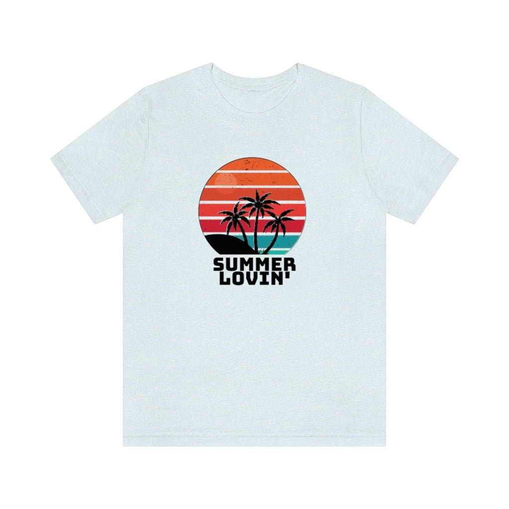 Summer Lovin' - Unisex T-Shirt [Heather Ice Blue] NAB It Designs