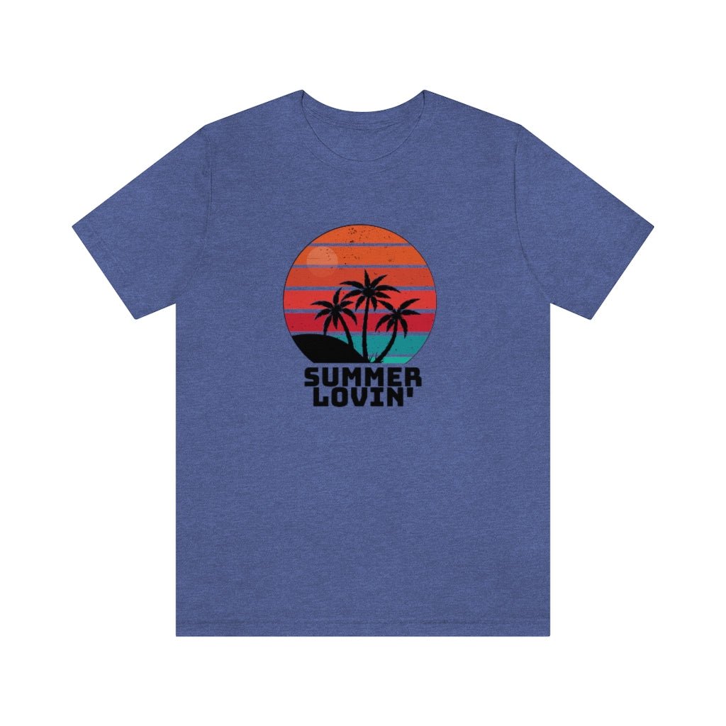 Summer Lovin' - Unisex T-Shirt [Heather True Royal] NAB It Designs