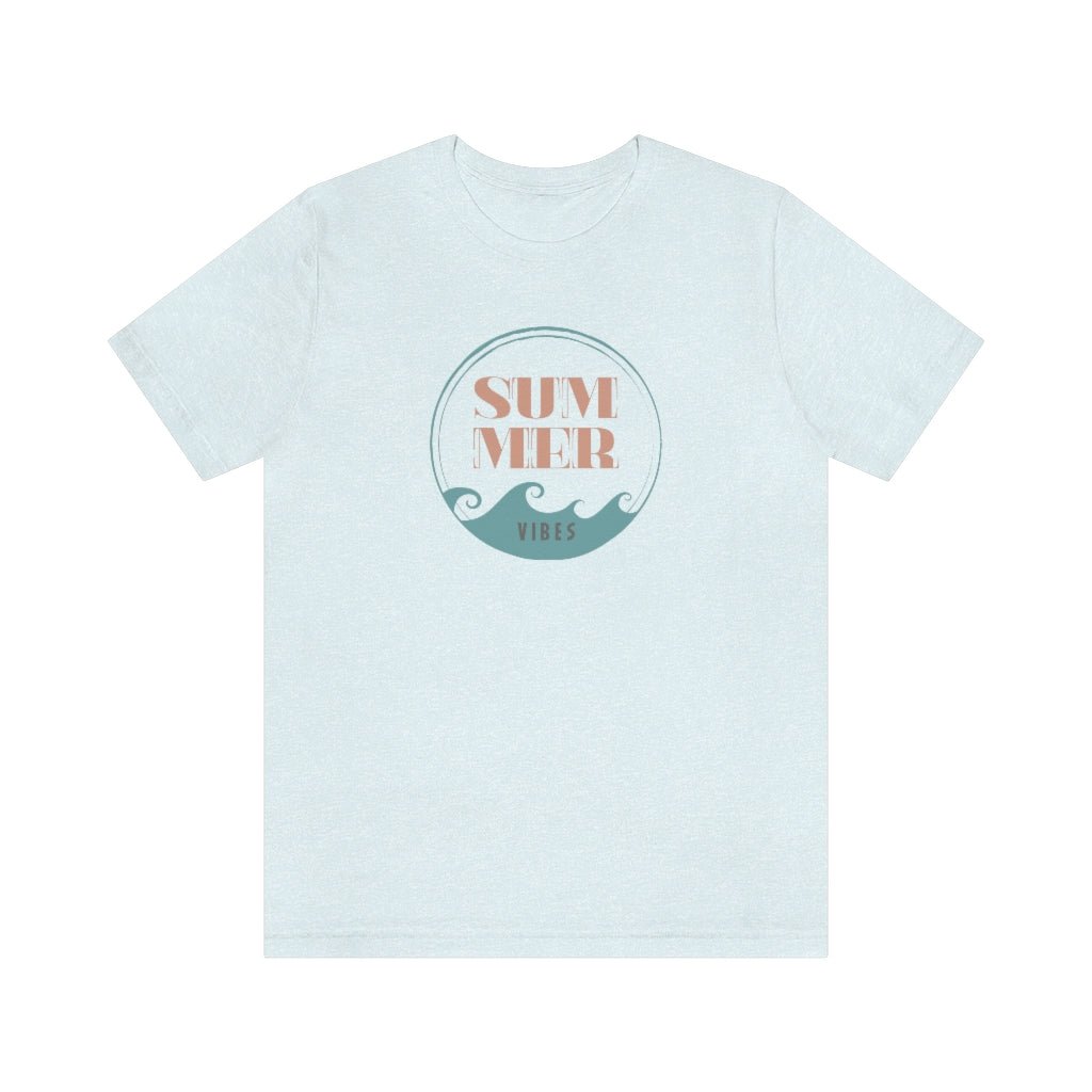 Summer Vibes - Unisex T-Shirt [Heather Ice Blue] NAB It Designs