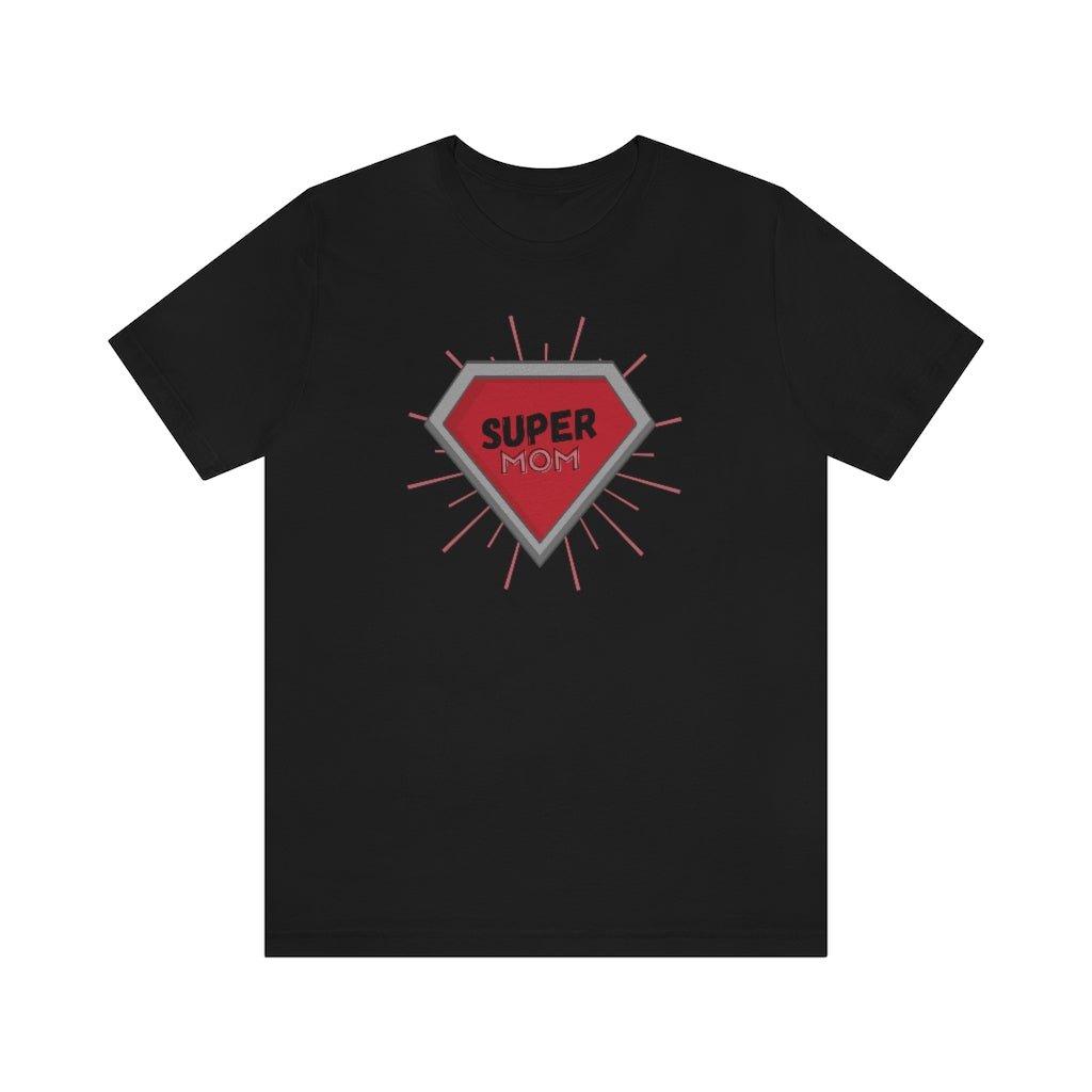 Super Mom Diamond - Fun Mother's Day T-Shirt [Black] NAB It Designs
