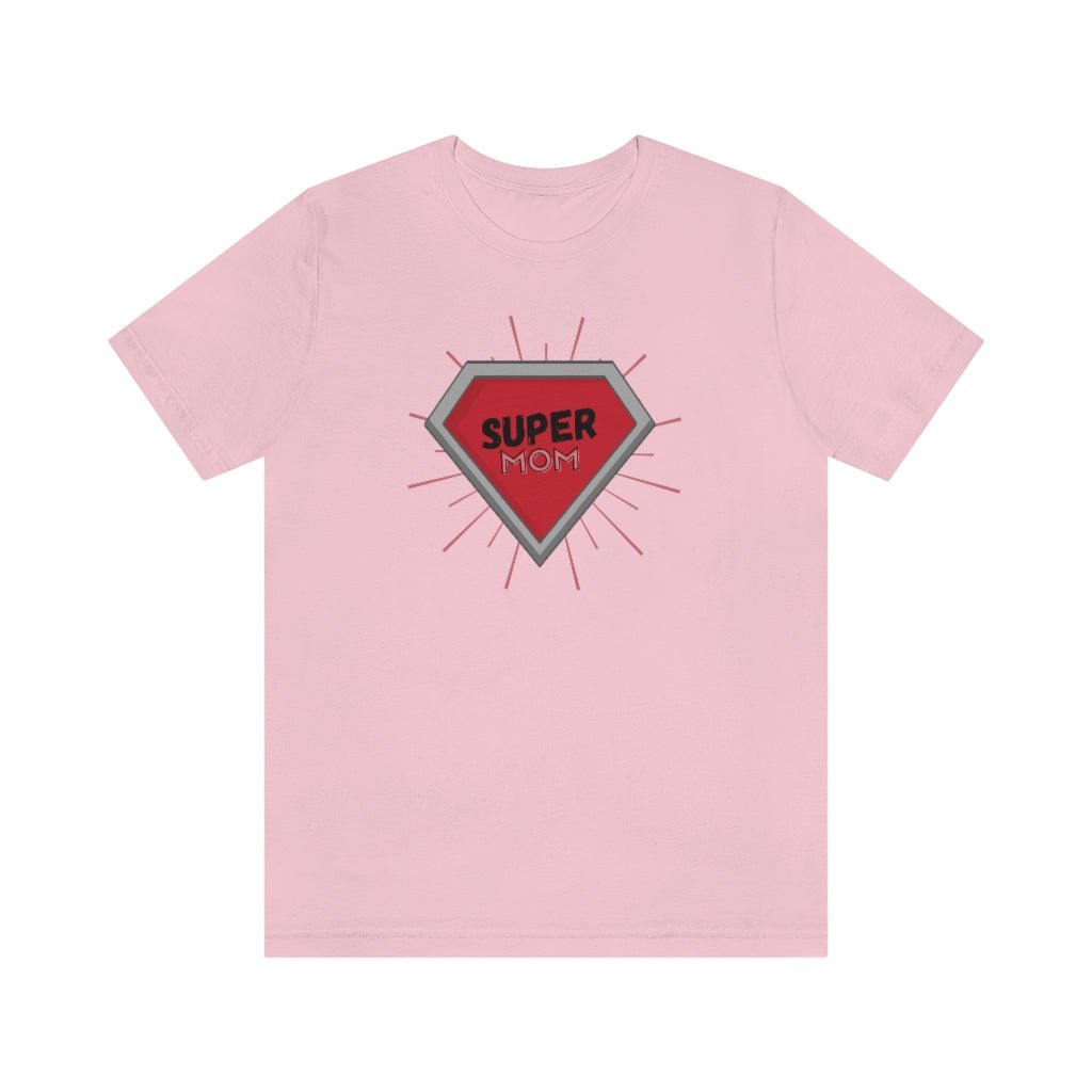 Super Mom Diamond - Fun Mother's Day T-Shirt [Pink] NAB It Designs