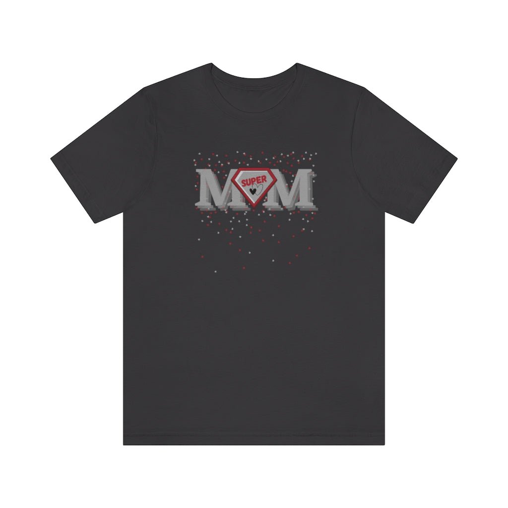 Super Mom Love - Fun Mother's Day T-Shirt [Dark Grey] NAB It Designs