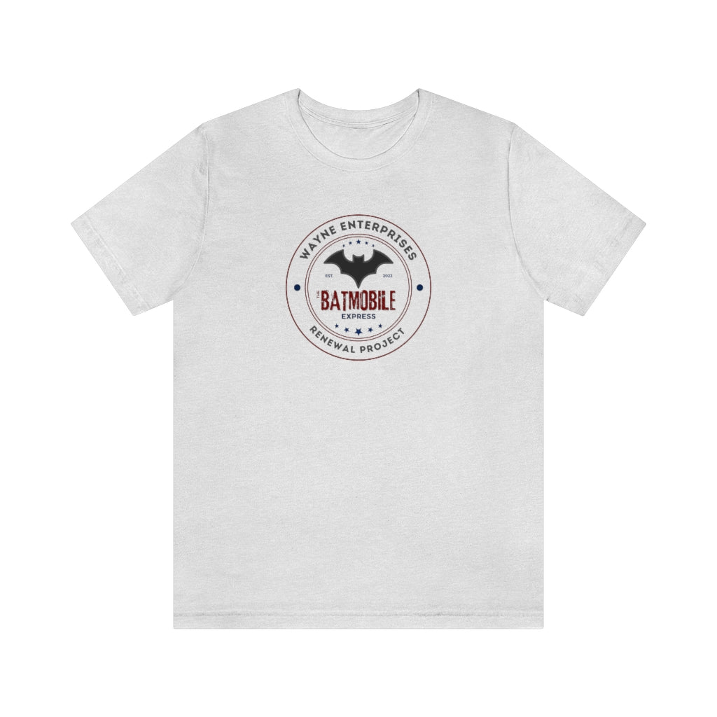 The Batmobile Express - Funny Batman T-Shirt (Unisex) [Ash] NAB It Designs