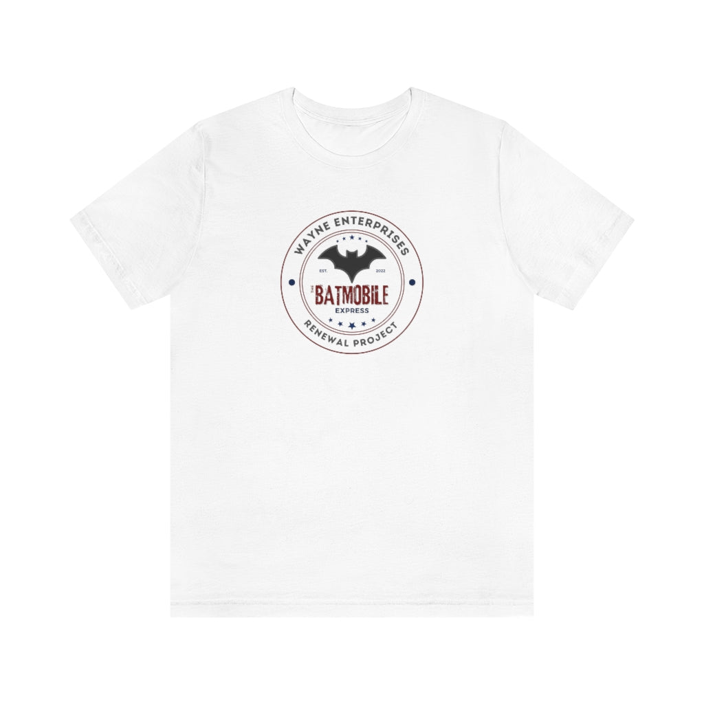 The Batmobile Express - Funny Batman T-Shirt (Unisex) [White] NAB It Designs