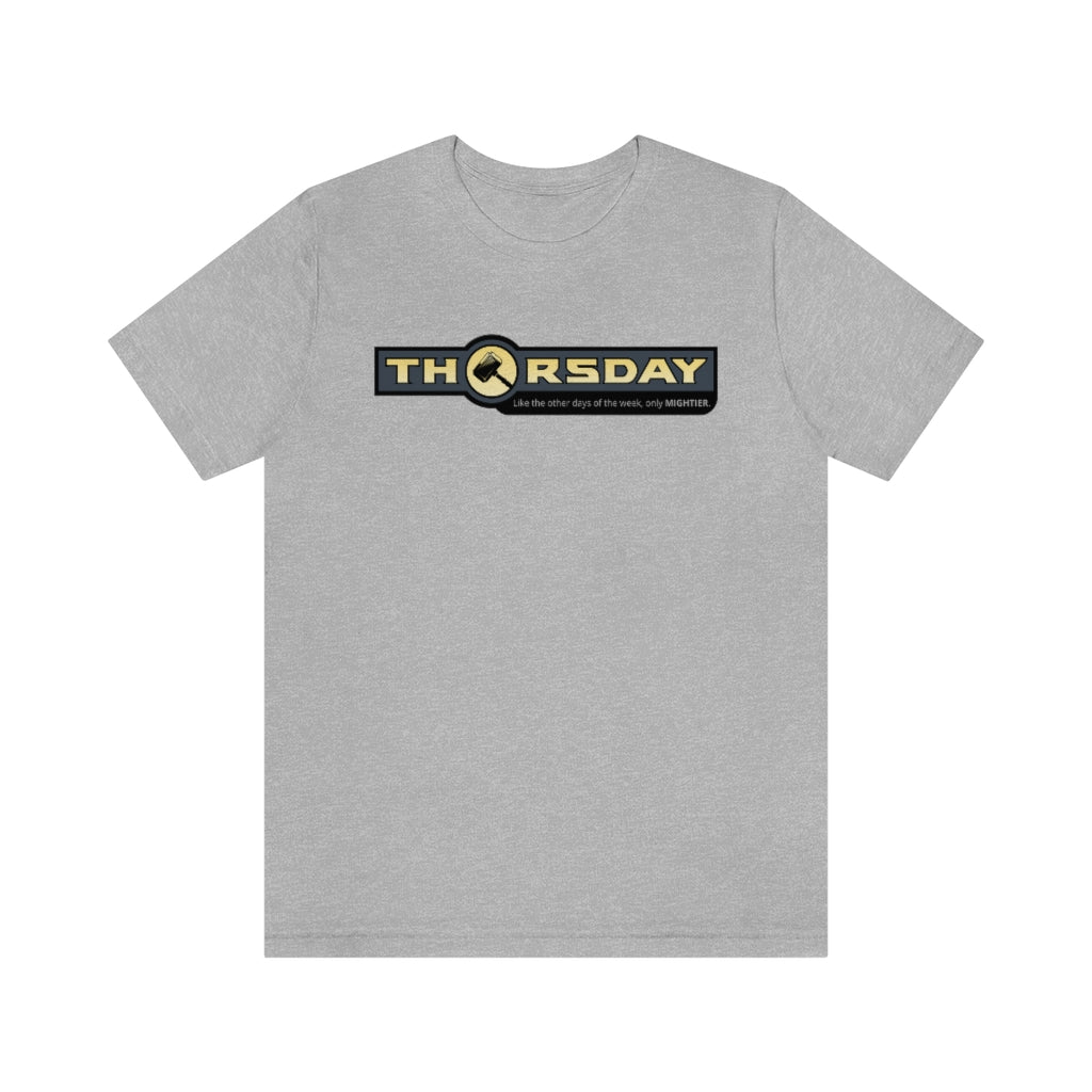 Thorsday - Thor -Themed T-Shirt (Unisex) [Athletic Heather] NAB It Designs