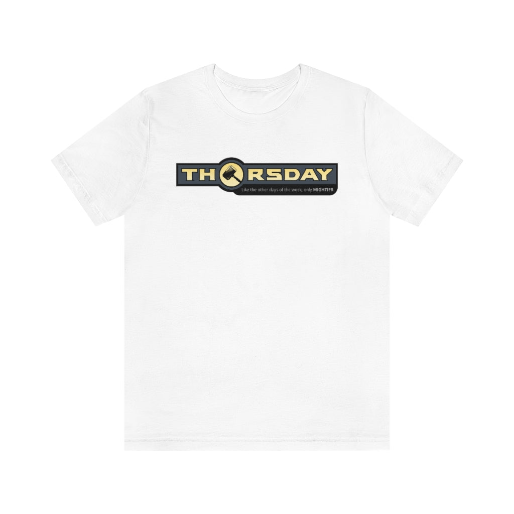 Thorsday - Thor -Themed T-Shirt (Unisex) [White] NAB It Designs