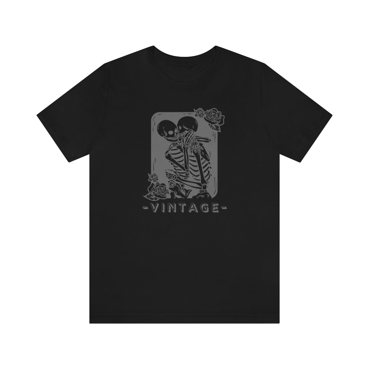 Vintage Skeleton Halloween - Unisex T-Shirt [Black] NAB It Designs