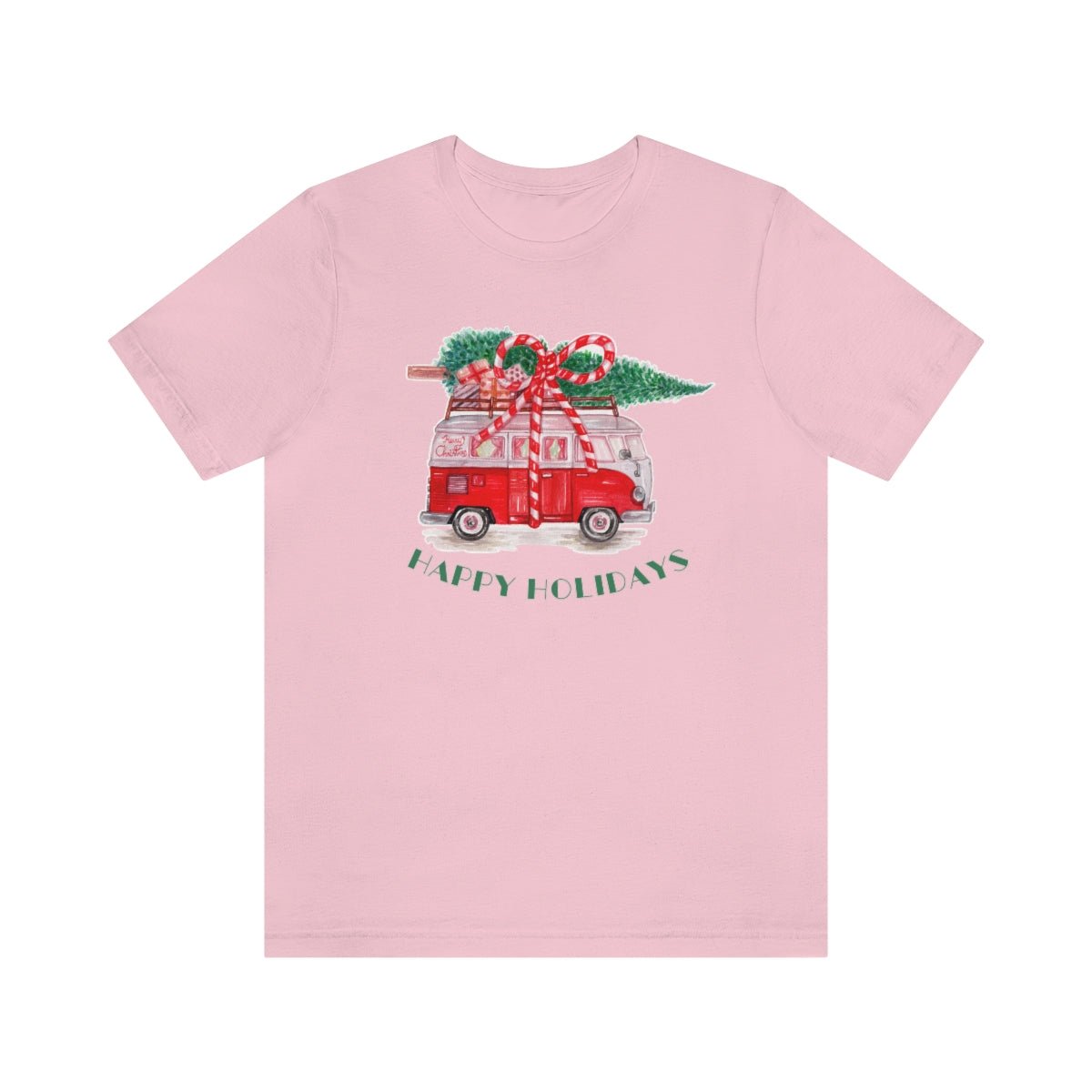 Vintage Van Holiday T-Shirt (Unisex) [Pink] NAB It Designs