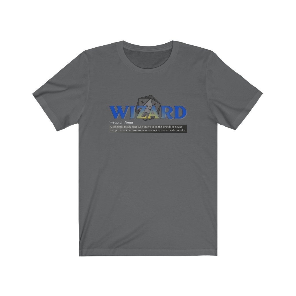 Wizard Class Definition - Funny Dungeons & Dragons T-Shirt (Unisex) [Asphalt] NAB It Designs